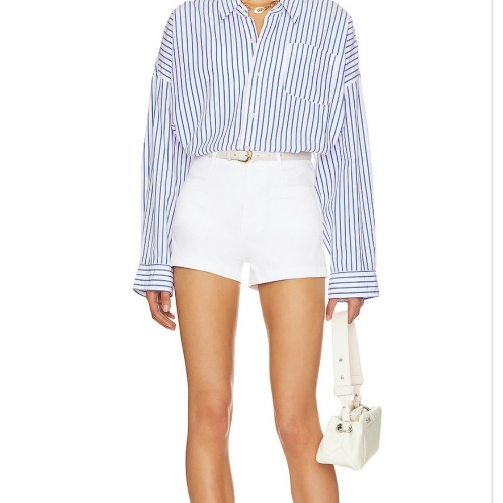 Frame Le Bardot Short in Blanc White Size 32 NWT